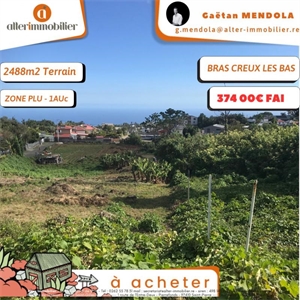 terrain à la vente -   97430  LE TAMPON, surface 0 m2 vente terrain - UBI455644757